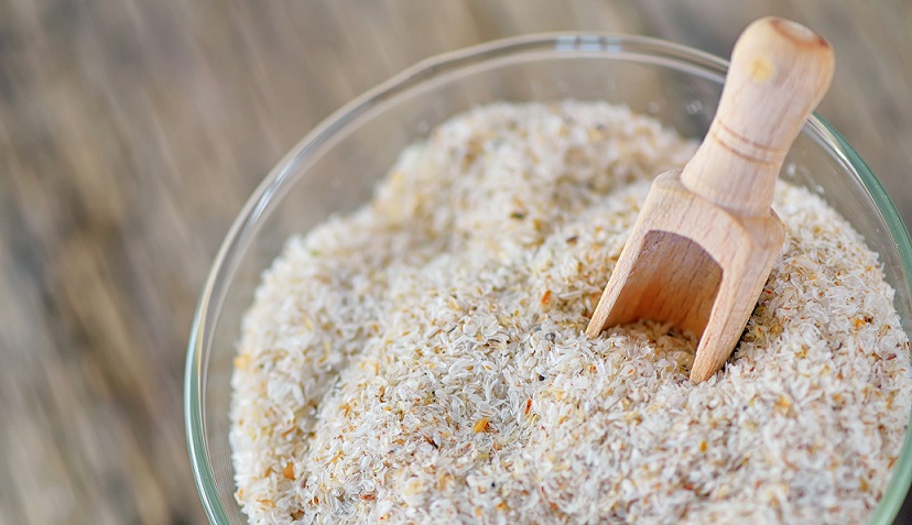 Psyllium husk contains a large amount of mucilage . The seeds also show the presence of a number of amino acids in their free form. Its oil has been reported to be a good source of linoleic acid.